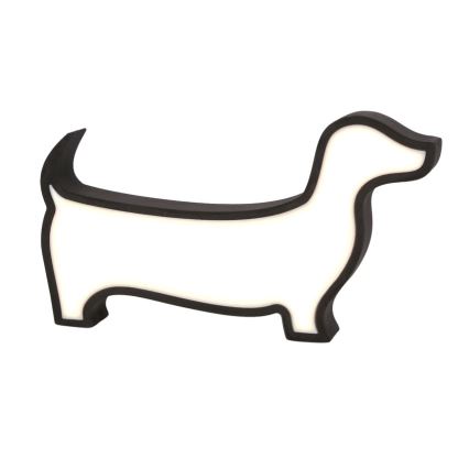 LED Børne skrivebordslampe DOG LED/12W/230V sort