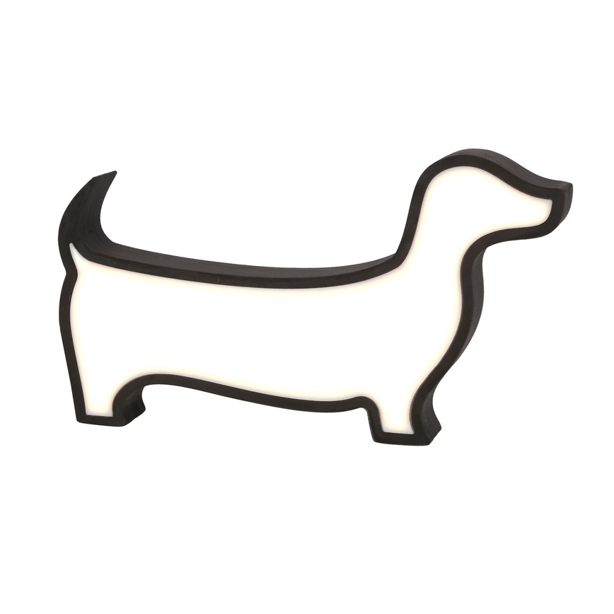 LED Børne skrivebordslampe DOG LED/12W/230V sort