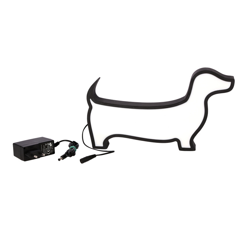 LED Børne skrivebordslampe DOG LED/12W/230V sort