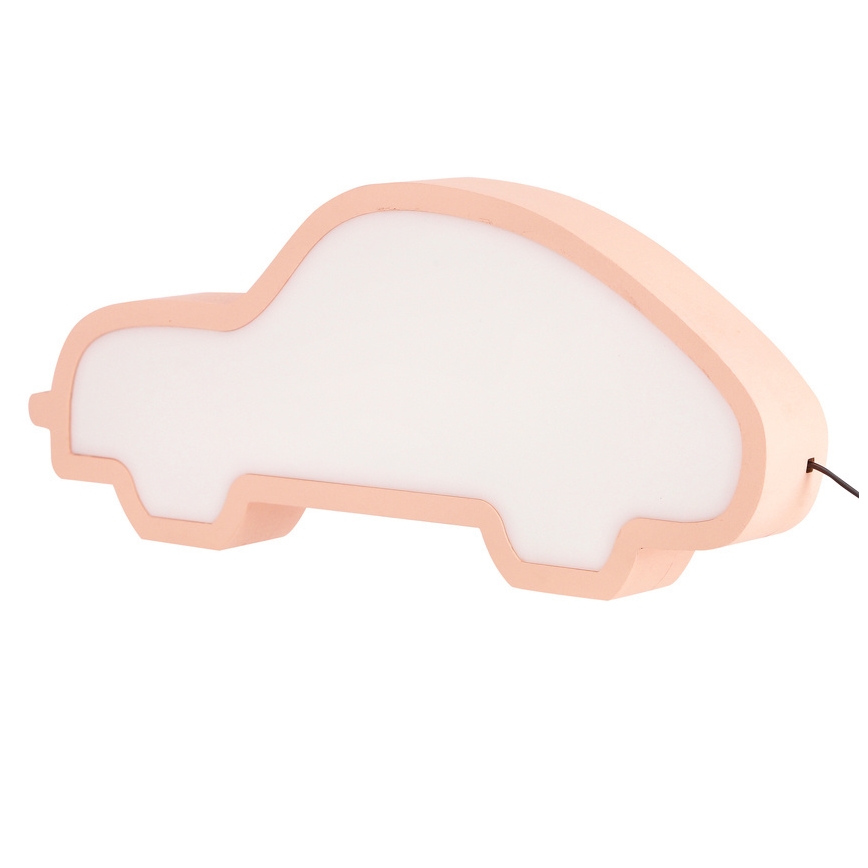 LED Børnebordlampe CAR LED/11W/230V lyserød