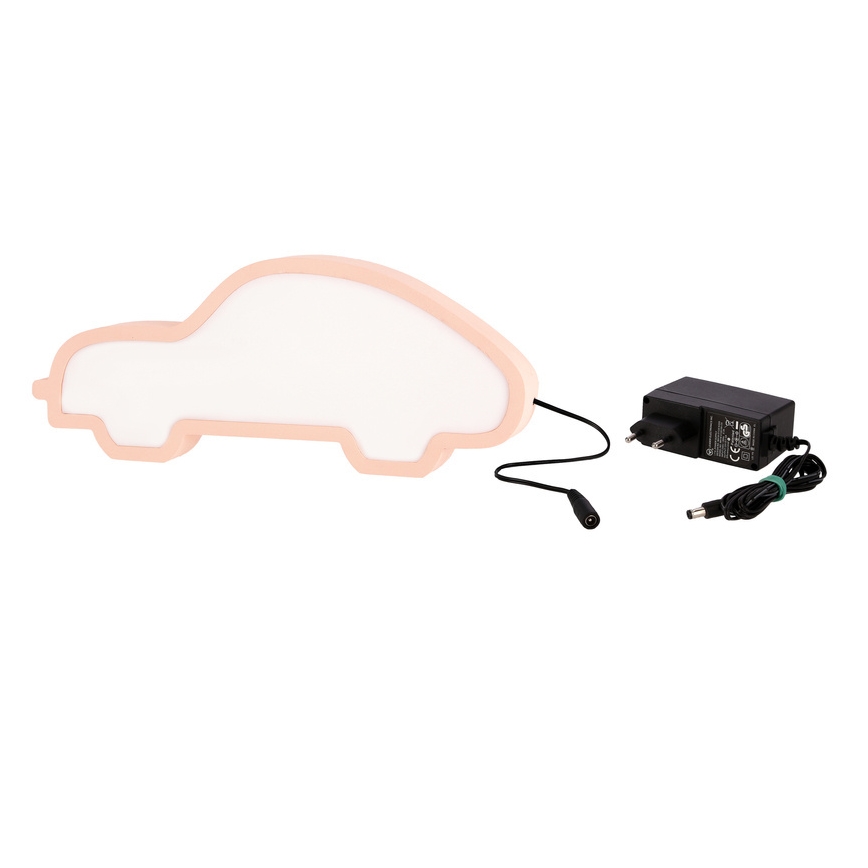 LED Børnebordlampe CAR LED/11W/230V lyserød