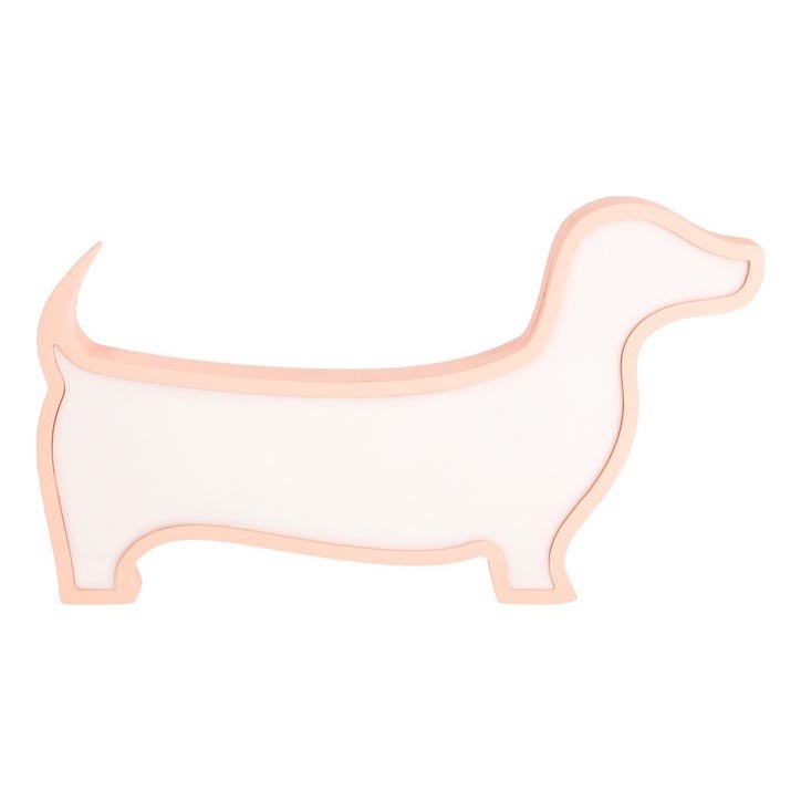 LED-børnebordlampe DOG LED/12W/230V lyserød