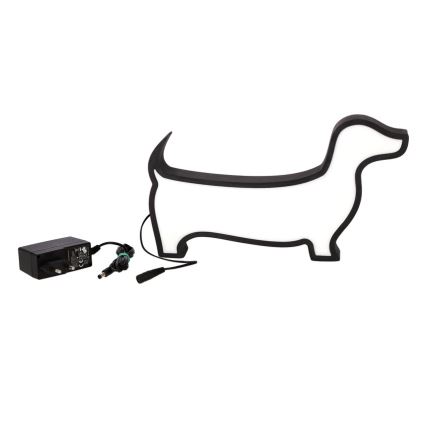 LED børnebordlampe DOG LED/12W/230V sort