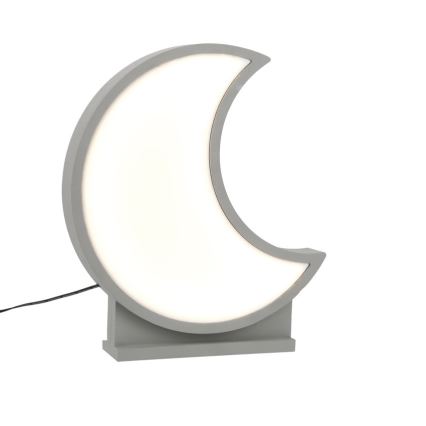 LED børnebordlampe MOON LED/12W/230V grå
