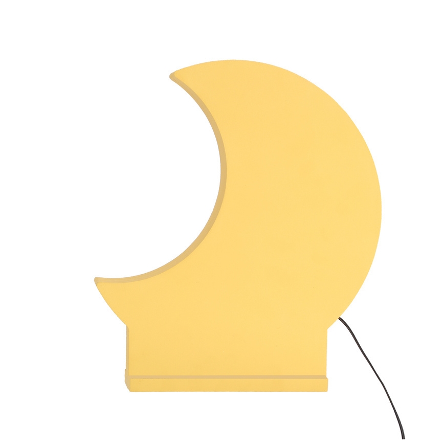 LED børnebordlampe MOON LED/12W/230V gul
