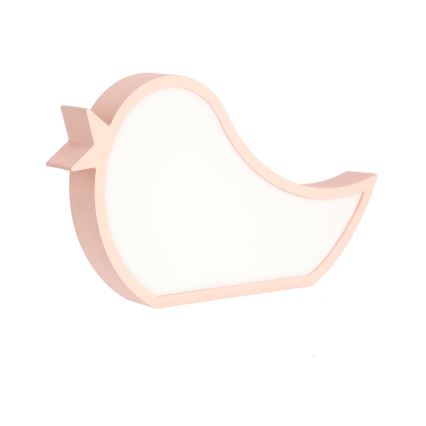 LED Børnelampe BIRD LED/12W/230V lyserød