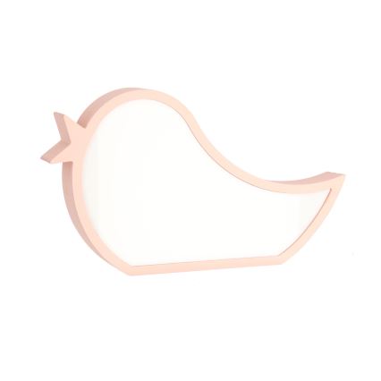 LED Børnelampe BIRD LED/12W/230V lyserød