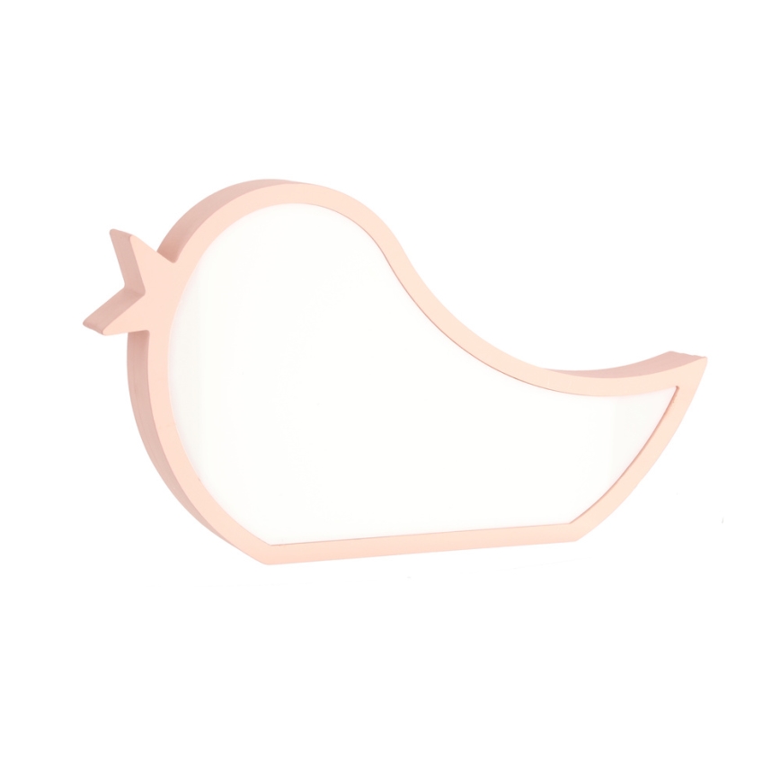 LED Børnelampe BIRD LED/12W/230V lyserød