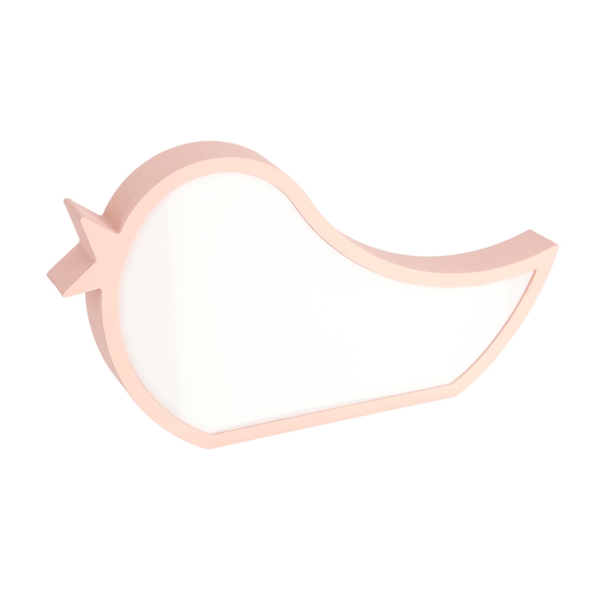 LED Børnelampe BIRD LED/12W/230V lyserød