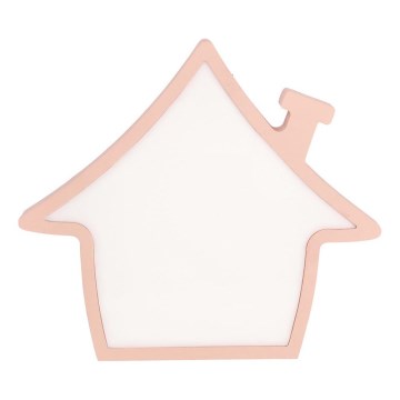 LED Børnelampe HOUSE LED/10W/230V rosa