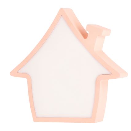 LED Børnelampe HOUSE LED/10W/230V rosa
