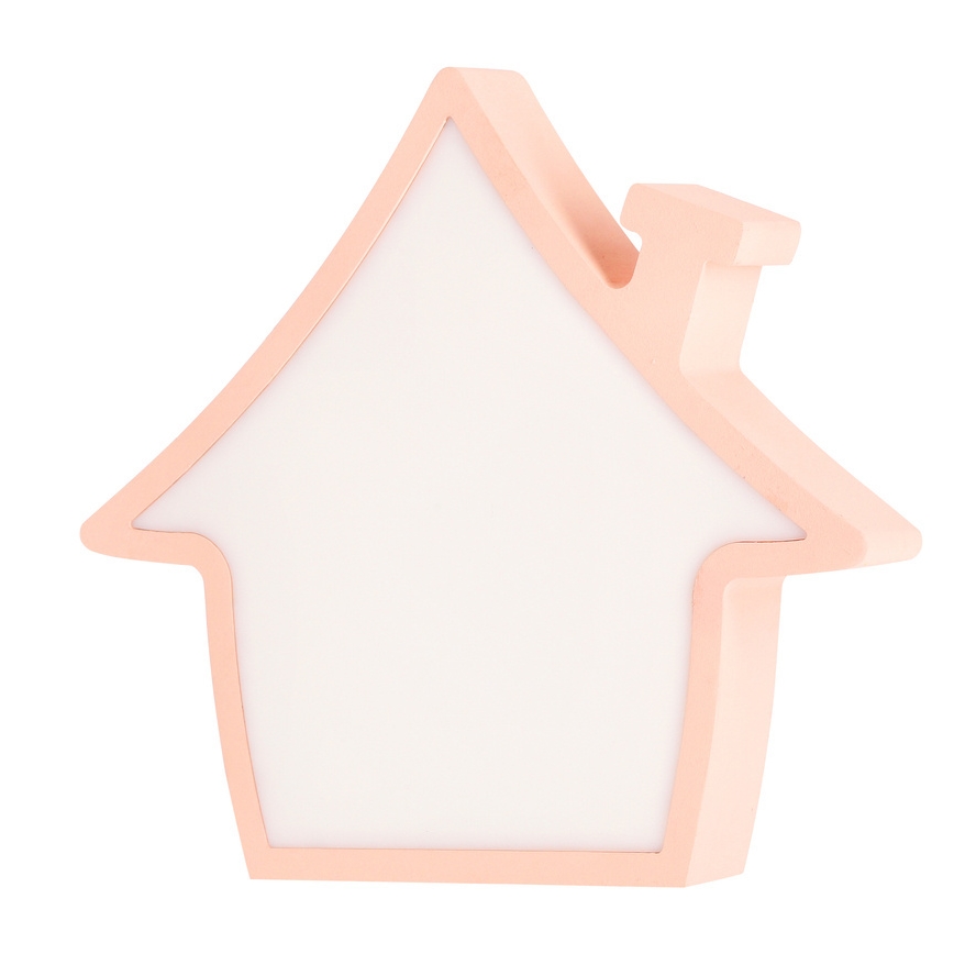 LED Børnelampe HOUSE LED/10W/230V rosa