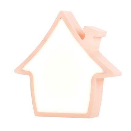 LED Børnelampe HOUSE LED/10W/230V rosa