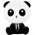 LED børnelampe m. touch-funktion dæmpbar PANDA LED/2,5W/3,7V 1200 mAh