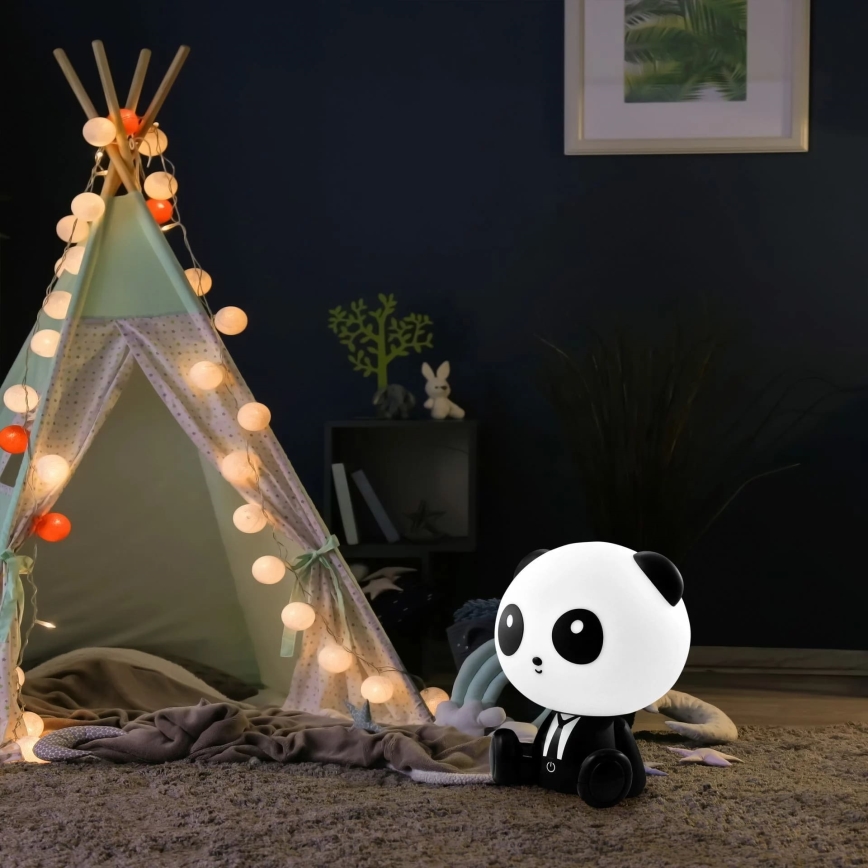 LED børnelampe m. touch-funktion dæmpbar PANDA LED/2,5W/3,7V 1200 mAh