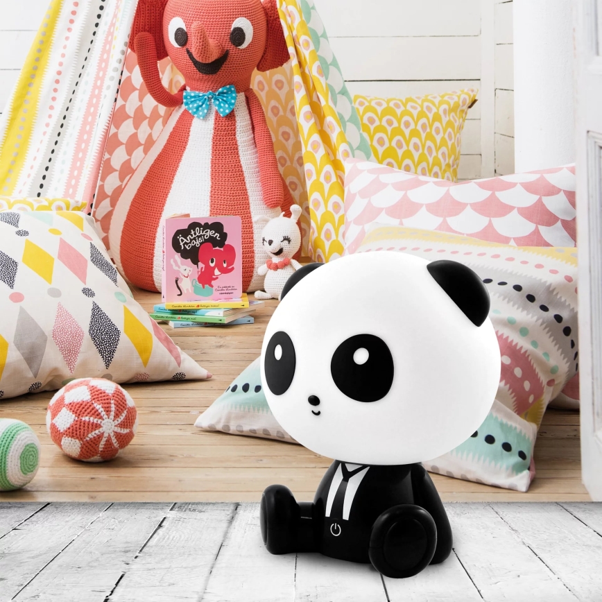LED børnelampe m. touch-funktion dæmpbar PANDA LED/2,5W/3,7V 1200 mAh