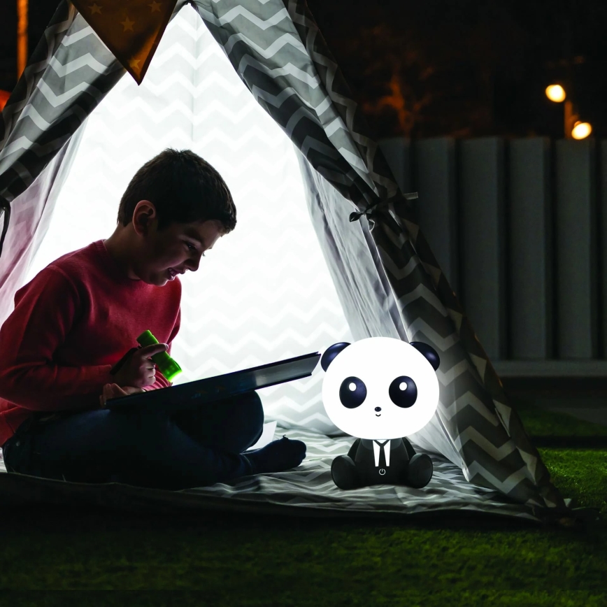 LED børnelampe m. touch-funktion dæmpbar PANDA LED/2,5W/3,7V 1200 mAh