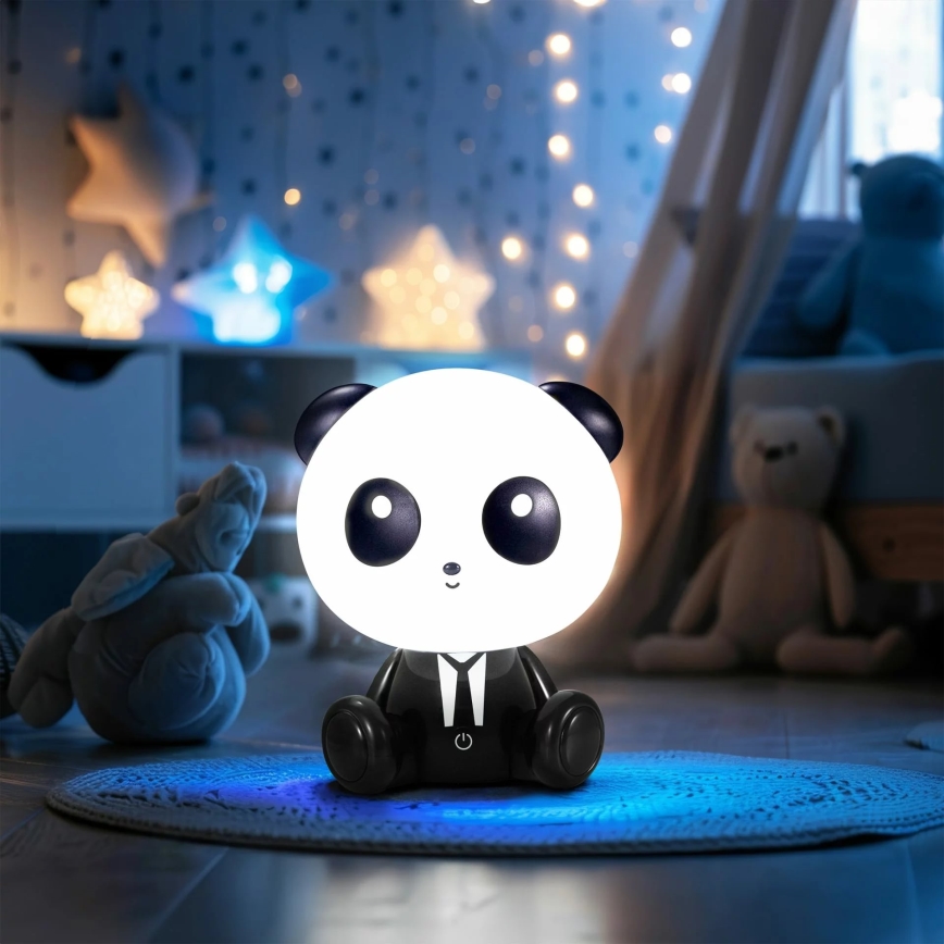 LED børnelampe m. touch-funktion dæmpbar PANDA LED/2,5W/3,7V 1200 mAh