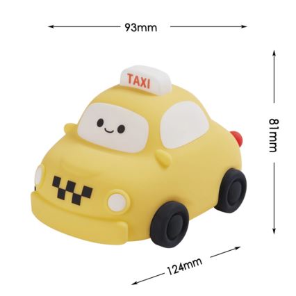 LED børnelampe m. touch-funktion dæmpbar TAXI LED/1W/5V USB 1200 mAh taxi gul