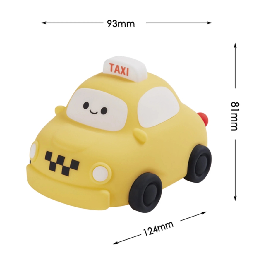 LED børnelampe m. touch-funktion dæmpbar TAXI LED/1W/5V USB 1200 mAh taxi gul