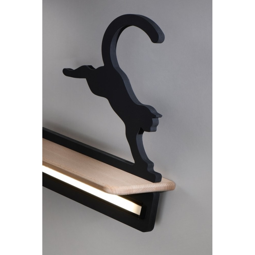 LED børnelampe med hylde væghængt JUMPING CAT LED/5W/230V