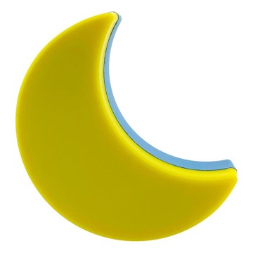 LED Børnenatlampe med skumringssensor LED/0,5W/230V måne