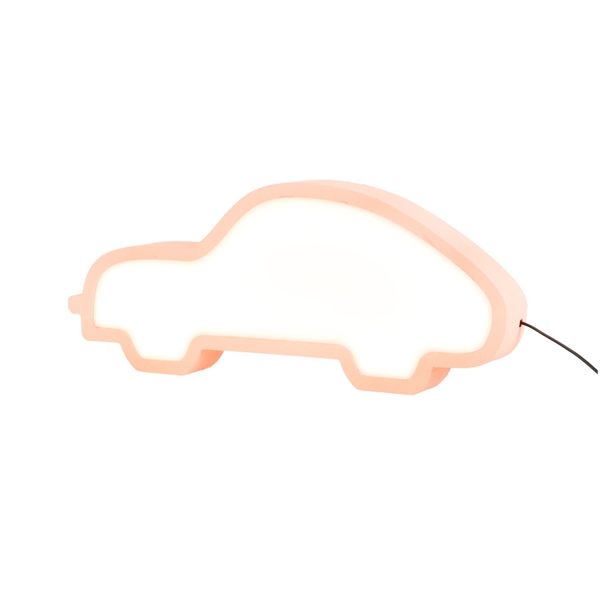 LED Børneskrivebordlampe CAR LED/11W/230V rosa