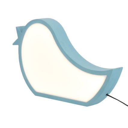 LED børneskrivebordslampe BIRD LED/12W/230V blå