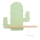 LED Børnevæglampe med hylde CACTUS LED/4W/230V grøn/træ,