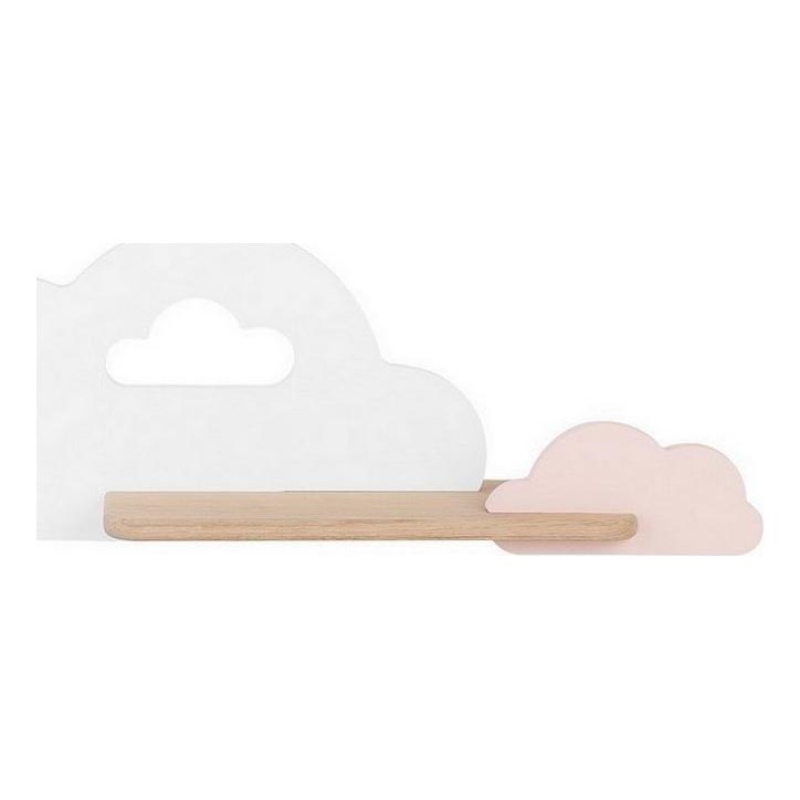 LED Børnevæglampe med hylde CLOUD LED/5W/230V hvid/lyserød,