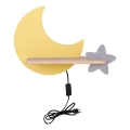 LED Børnevæglampe med hylde MOON LED/5W/230V,