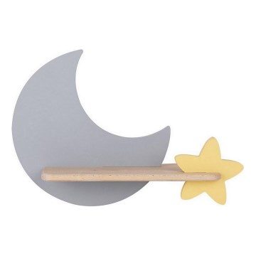 LED Børnevæglampe med hylde MOON LED/5W/230V,