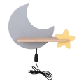 LED Børnevæglampe med hylde MOON LED/5W/230V,