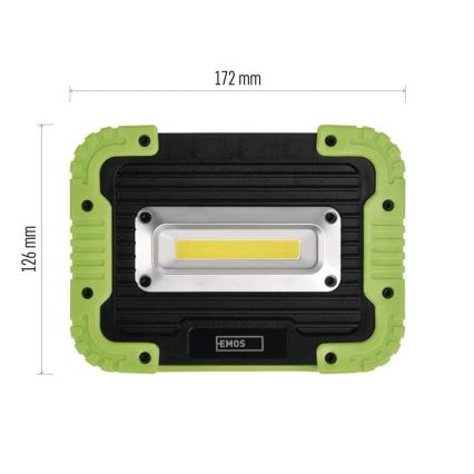 LED COB Genopladelig projektør LED/3,7V 3000 mAh IP44