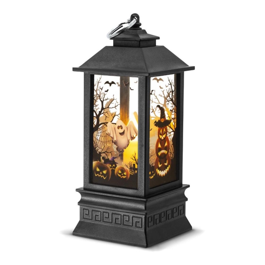 LED Dekoration HALLOWEEN LED/3xAAA/varm hvid lanterne med græskar