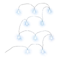 LED dekorationskæde 10xLED/2xAA 1,8m kølig hvid