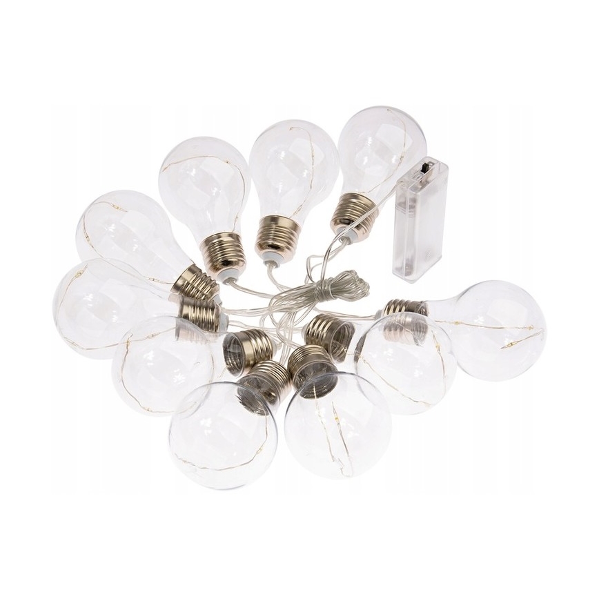 LED dekorationskæde SMOLDER 2,1 m 10xLED/2xAA