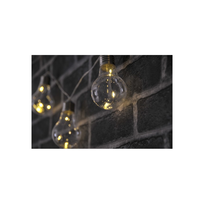 LED dekorationskæde SMOLDER 2,1 m 10xLED/2xAA