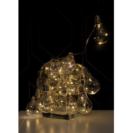 LED dekorationskæde SMOLDER 5,3 m 20xLED/2,7W/230V