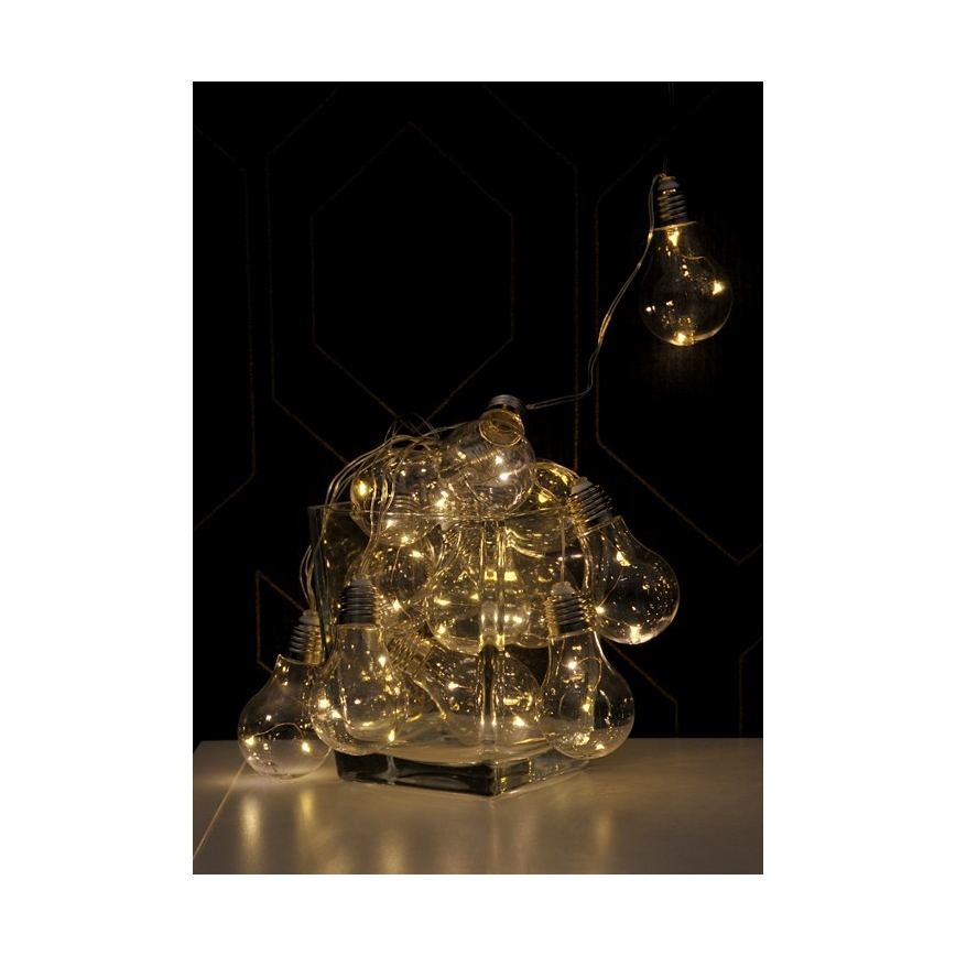 LED dekorationslyskæde SMOLDER 5,3 m 20xLED/2,7W/230V