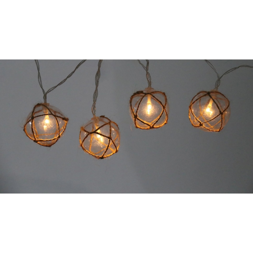 LED dekorativ belysning AHNE 10xLED/2xAA