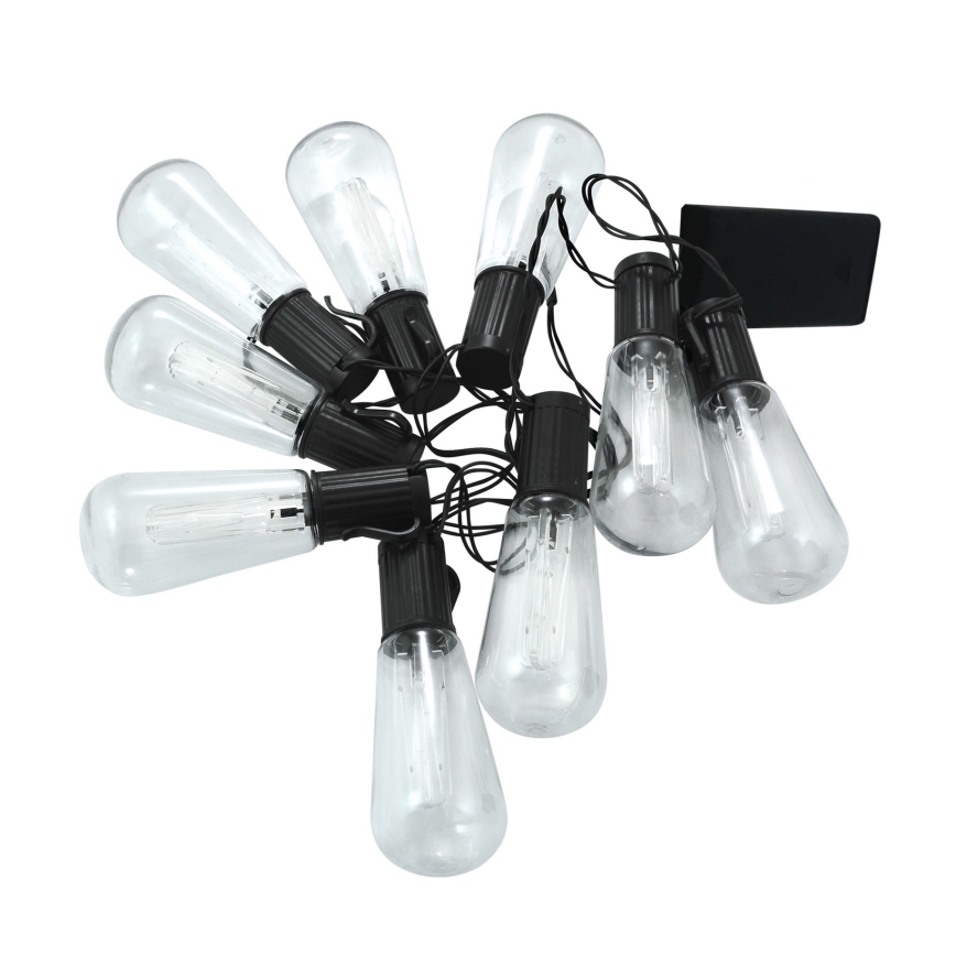 LED dekorativ lyskæde EDISON 2,65 m 10xLED/2xAA