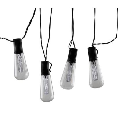 LED dekorativ lyskæde EDISON 2,65 m 10xLED/2xAA