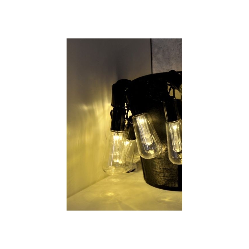 LED dekorativ lyskæde EDISON 2,65 m 10xLED/2xAA