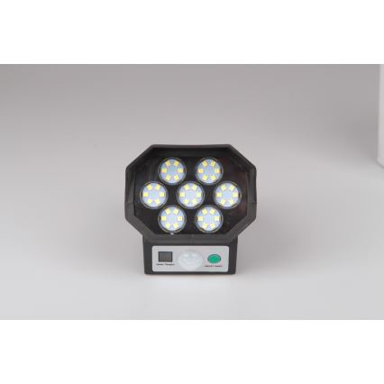 LED Dummy-overvågningskamera med sensor og med solpanel LED/5W/5,5V 800 mAh IP65 + fjernbetjening