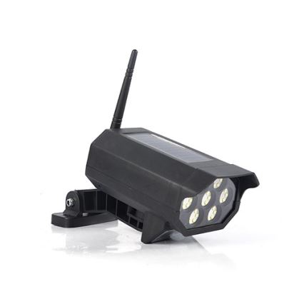 LED Dummy-overvågningskamera med sensor og med solpanel LED/5W/5,5V 800 mAh IP65 + fjernbetjening