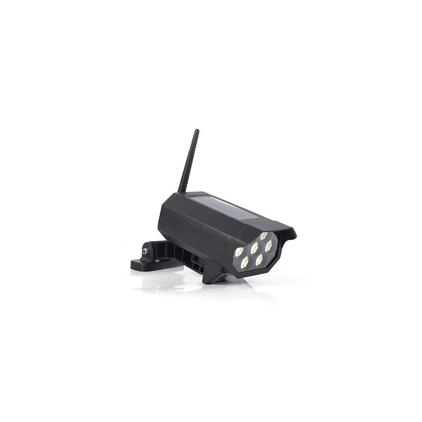LED Dummy-overvågningskamera med sensor og med solpanel LED/5W/5,5V 800 mAh IP65 + fjernbetjening