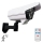 LED Dummy-sikkerhedskamera med sensor soldrevet KAMERA LED/1W/3,7V 1200 mAh IP44 + fjernbetjening