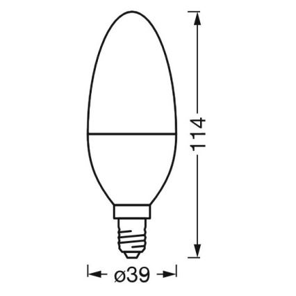 LED Dæmpbar antibakteriel pære B40 E14/4,9W/230V Wi-Fi - Ledvance