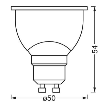 LED Dæmpbar antibakteriel pære PAR16 GU10/4,9W/230V Wi-Fi - Ledvance